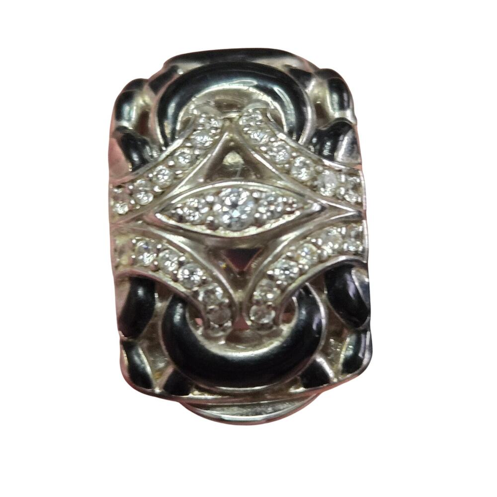 Single Belle Etoile Toujours Earring Black Enamel